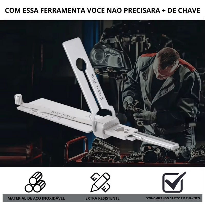 🔥Oferta Especial - Decodificador de Chaves Mestra de Aço Inoxidável